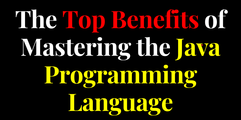 The Top Benefits of Mastering the Java Programming Language